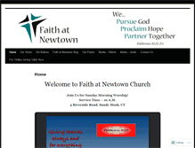 Tablet Screenshot of faithatnewtown.org